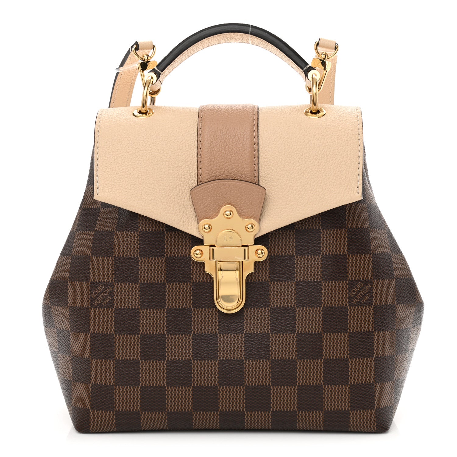 Louis Vuitton Damier Ebene Clapton Backpack Creme 1 of 11