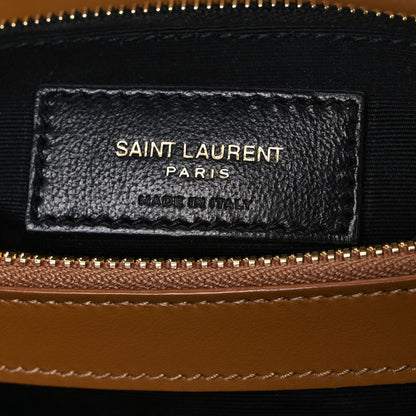 Saint Laurent Calfskin Y Quilted Monogram Medium Loulou Chain Satchel Dark Natural 6 of 11