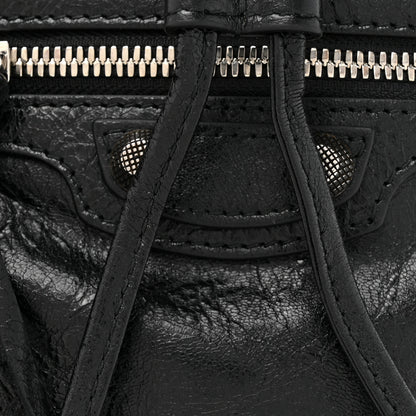 Balenciaga Agneau Arena Le Cagole Bucket Bag XS Black 8 of 10