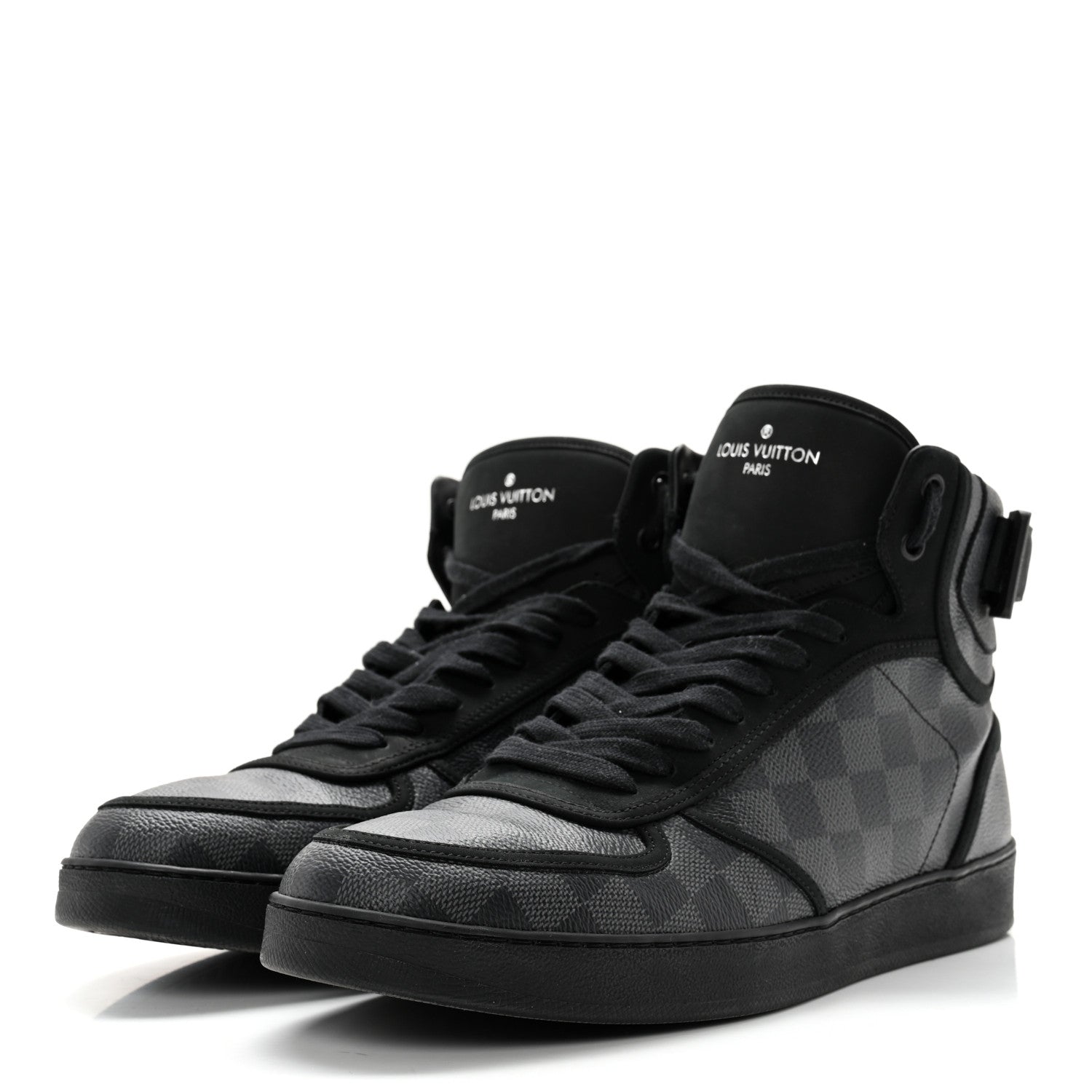 Louis Vuitton Damier Graphite Rivoli High Top Sneakers 10 3 of 11