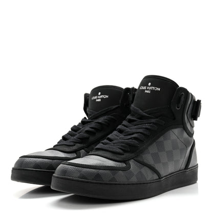 Louis Vuitton Damier Graphite Rivoli High Top Sneakers 10 3 of 11