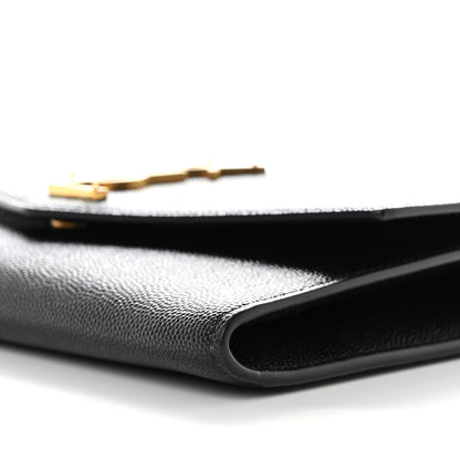 Saint Laurent Grain de Poudre Uptown Chain Wallet Black 11 of 11