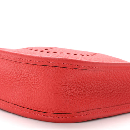 Hermes Taurillon Clemence Evelyne TPM Rouge Pivoine 8 of 8