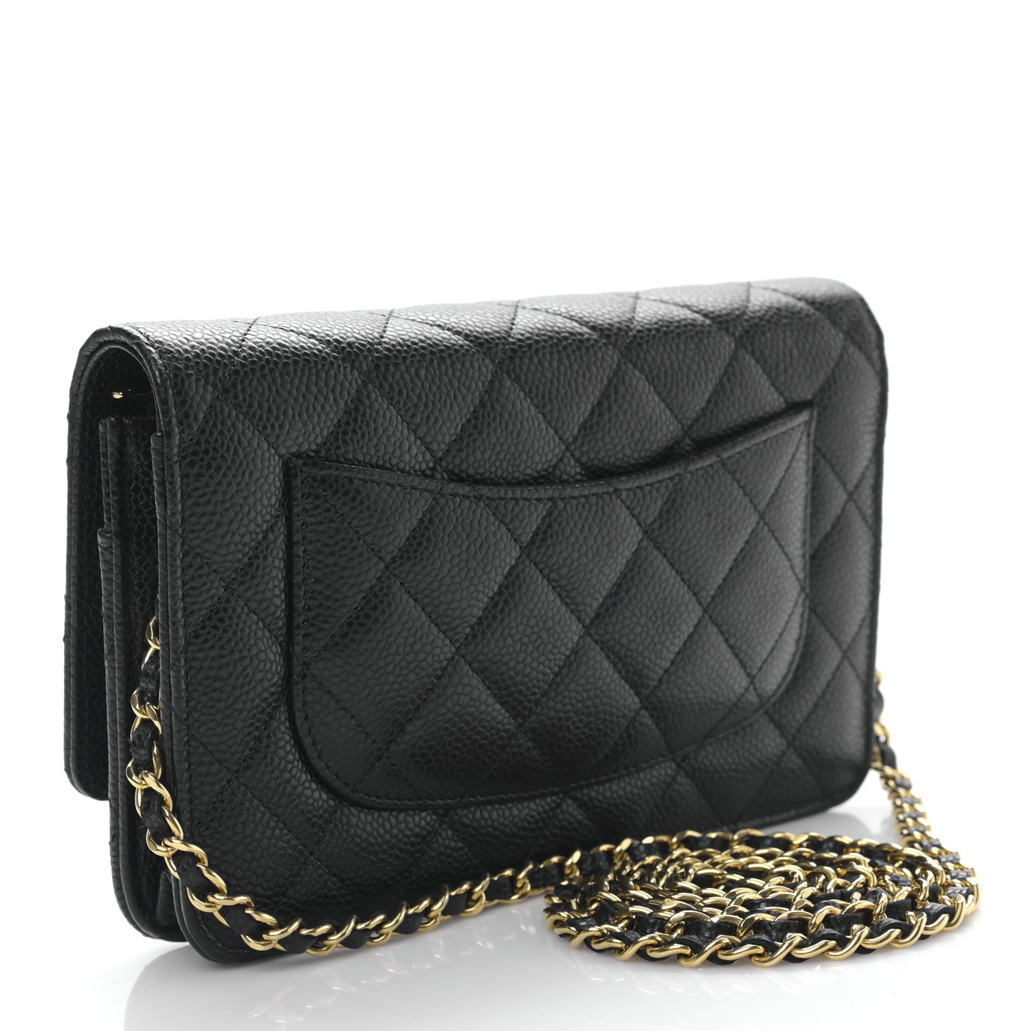 Chanel Caviar Quilted Wallet on Chain WOC Black 3 of 10