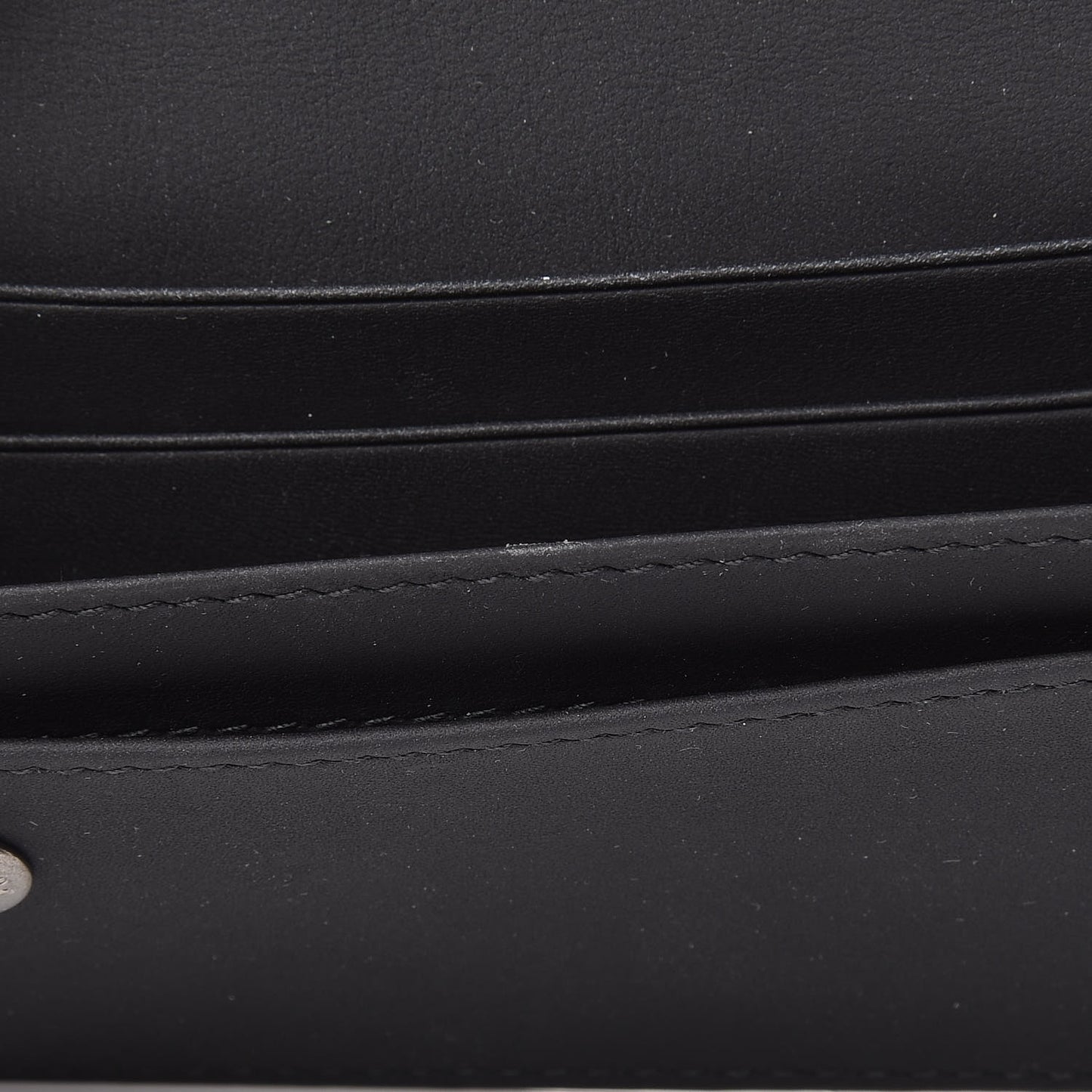Ultra Matte Calfskin Saddle Card Holder Black