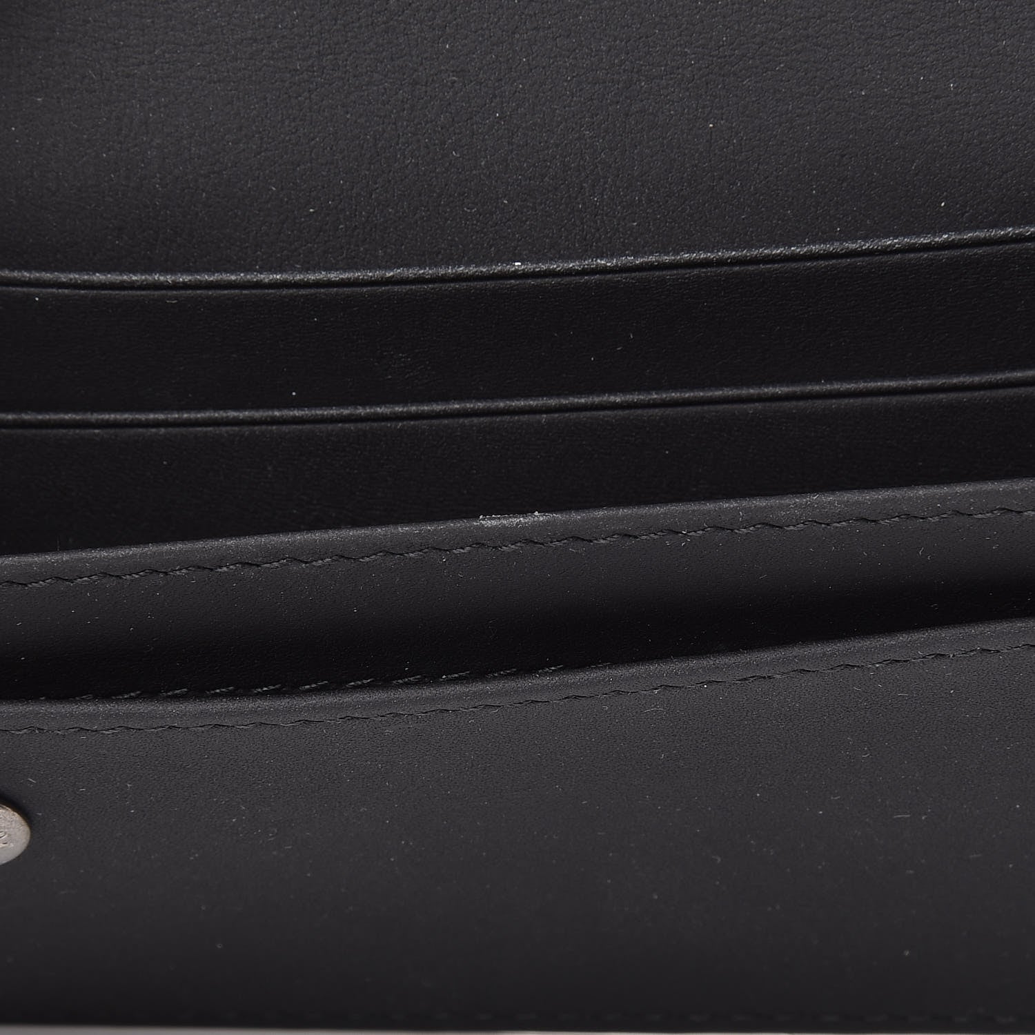 Christian Dior Ultra Matte Calfskin Saddle Card Holder Black 8 of 9