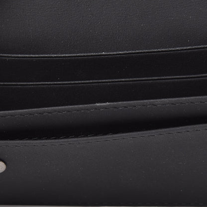 Christian Dior Ultra Matte Calfskin Saddle Card Holder Black 8 of 9