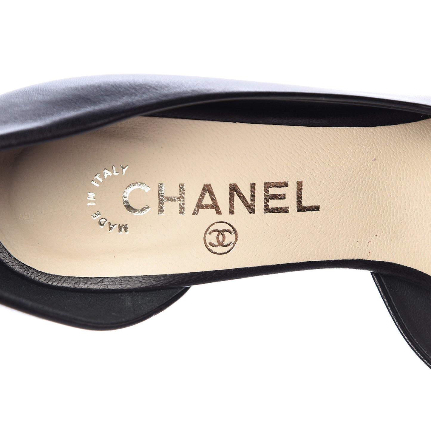 Lambskin Camellia Pumps 39.5 Black