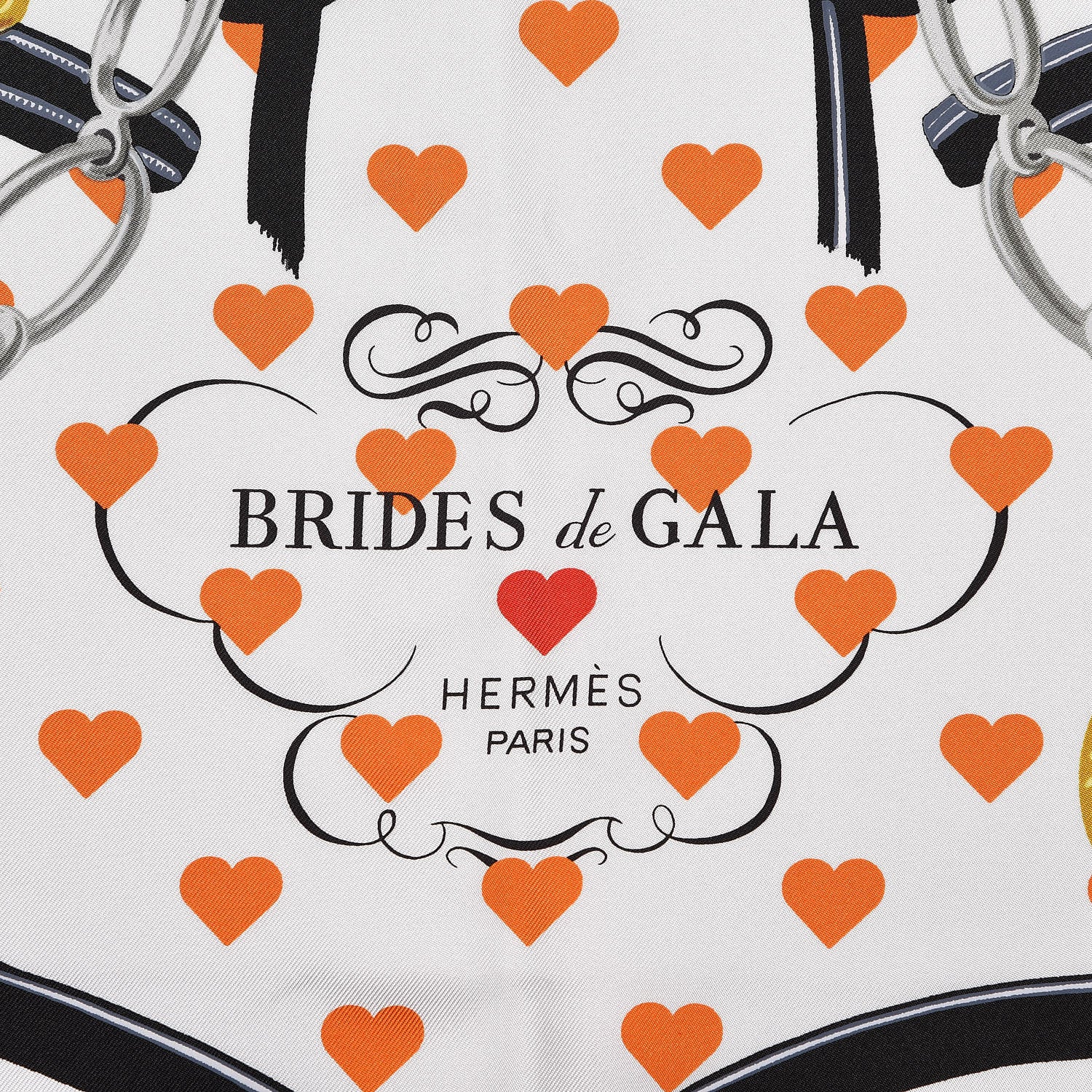 Hermes Silk Brides De Gala Love Scarf 90 3 of 5
