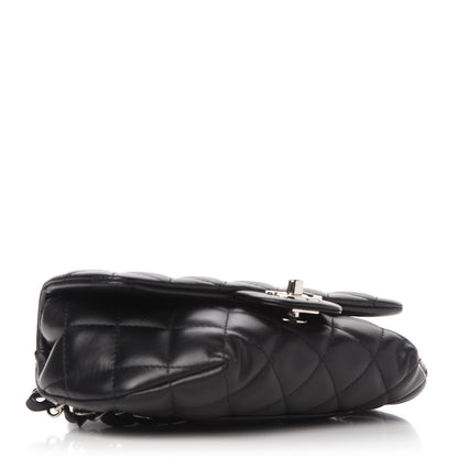 Chanel Calfskin Quilted CC Uniform Flap Belt Bag Black 4 of 11