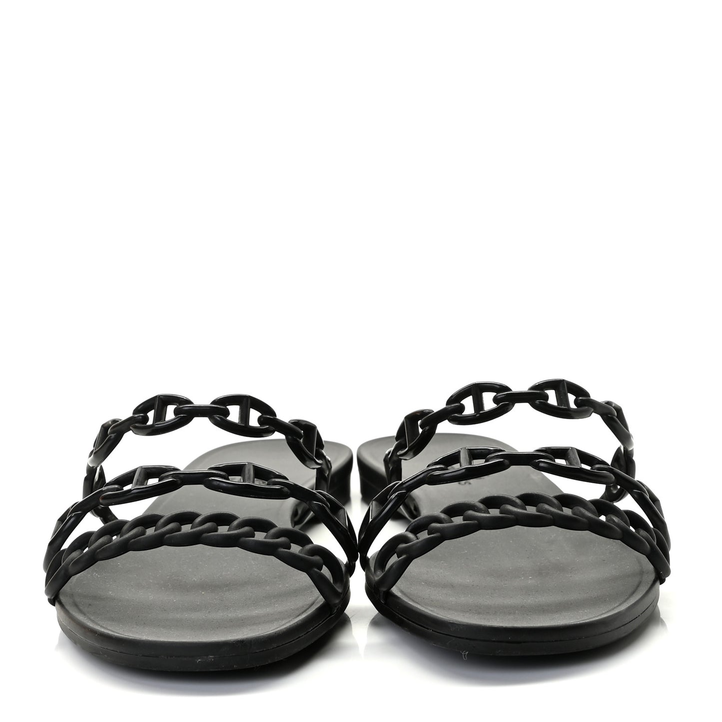 Rubber Chaine d'Ancre Rivage Sandals 39 Black