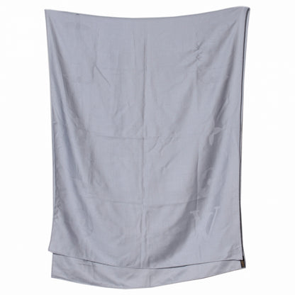Louis Vuitton Etole Jali Silk Cashmere Monogram Shawl Grey 2 of 7