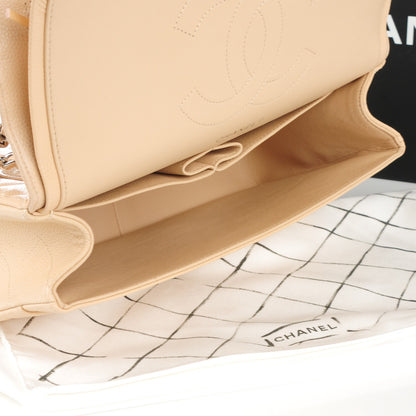 Chanel Caviar Quilted Jumbo Double Flap Beige Clair 8 of 9
