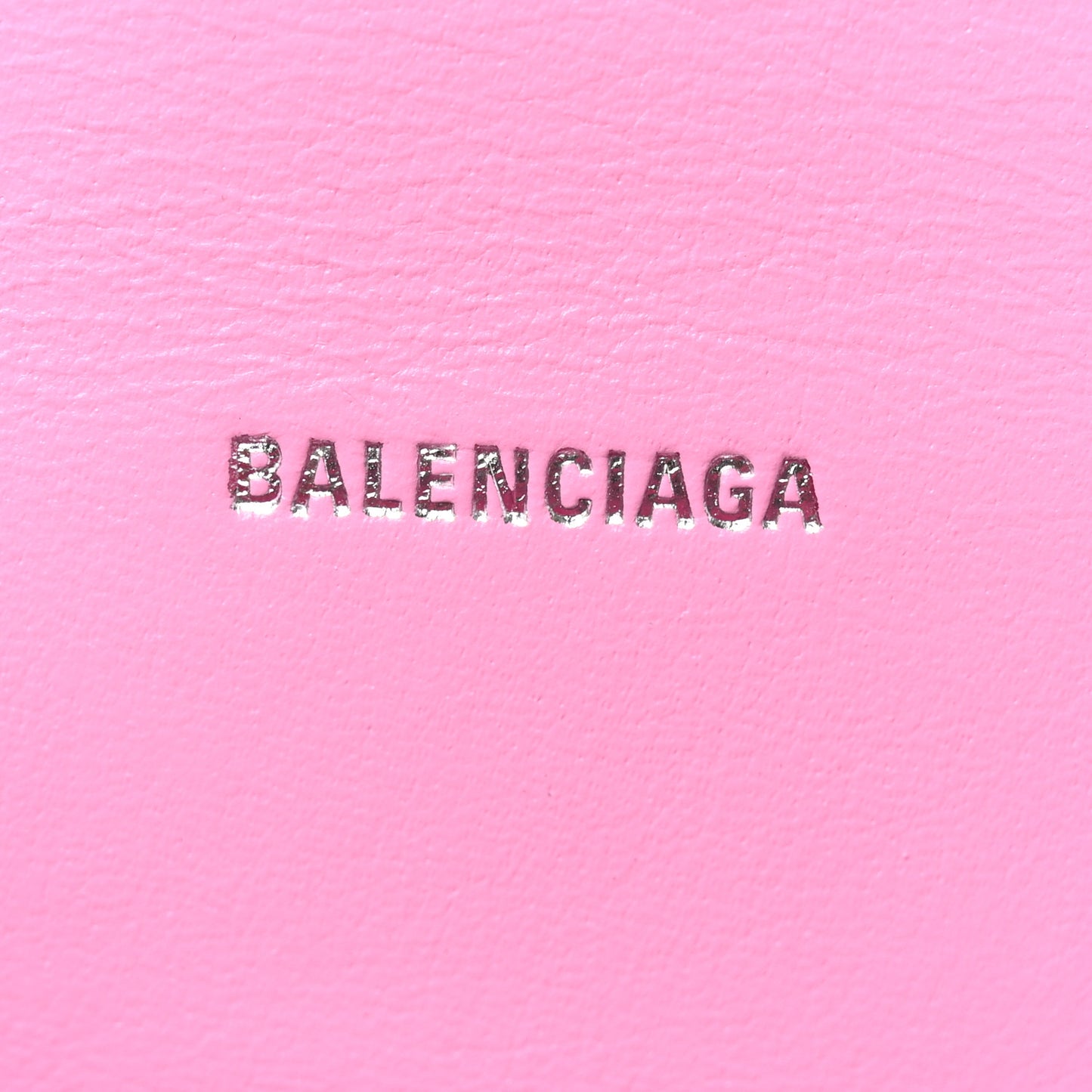 Washed Denim BB Monogram Hourglass Top Handle Bag XS Pink