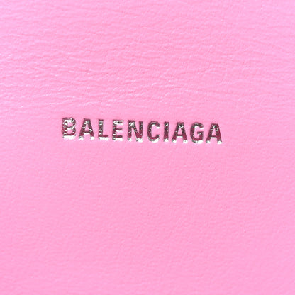 Balenciaga Washed Denim BB Monogram Hourglass Top Handle Bag XS Pink 6 of 12