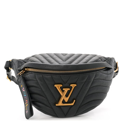 Louis Vuitton Calfskin Quilted New Wave Bumbag Black 1 of 10