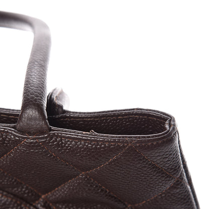 Chanel Caviar Quilted Medallion Tote Brown 13 of 13