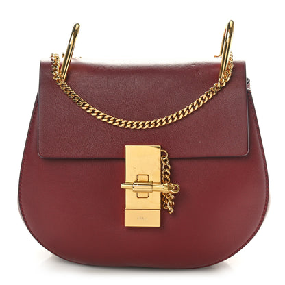 Chloe Smooth Calfskin Mini Drew Shoulder Bag Wine Purple 1 of 9