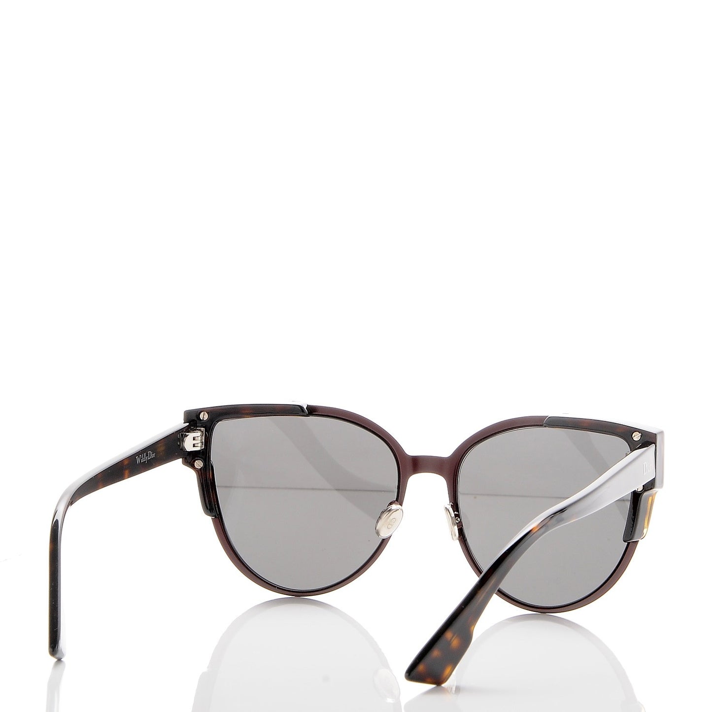 Acetate WildlyDior Sunglasses Dark Red Tortoise