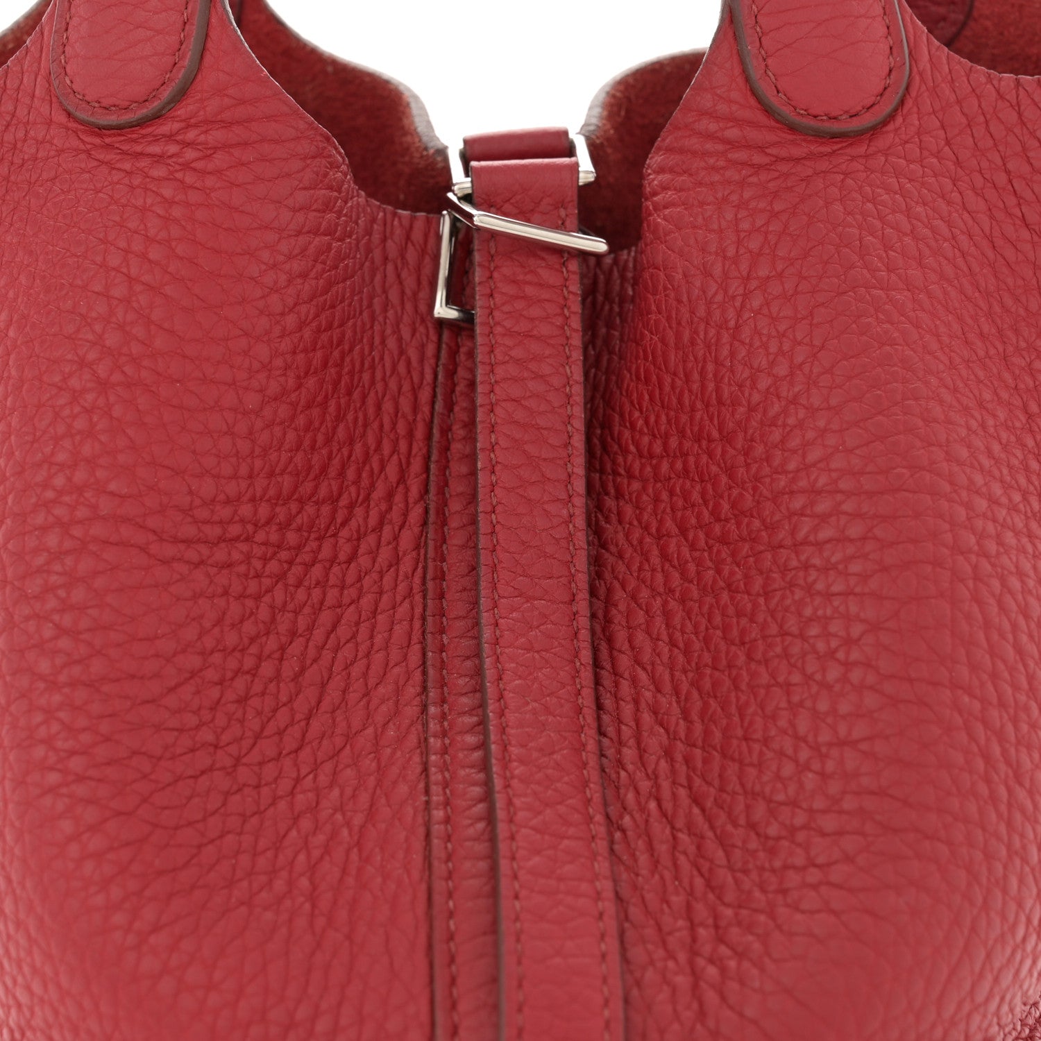 Hermes Taurillon Clemence Picotin Lock 18 PM Rubis 8 of 14