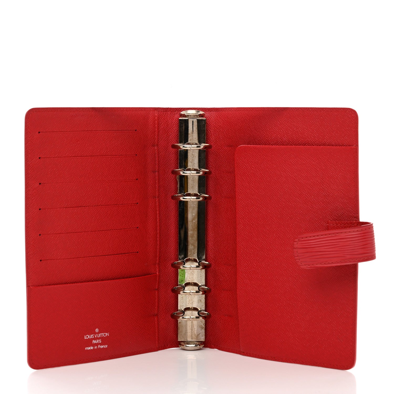 Louis Vuitton Epi Medium Ring Agenda Cover Red 6 of 7