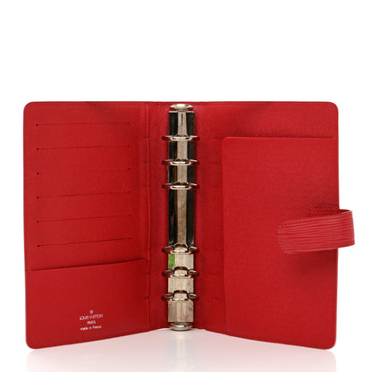 Louis Vuitton Epi Medium Ring Agenda Cover Red 6 of 7