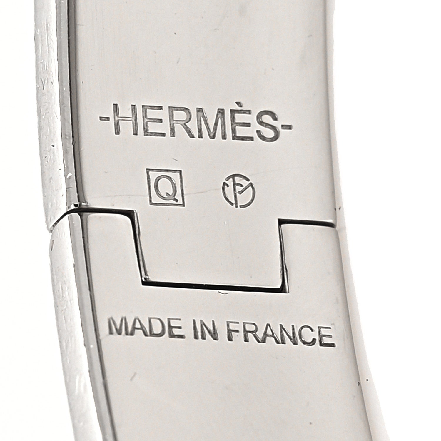 Hermes Enamel Narrow Clic Clac H Bracelet PM White 5 of 5