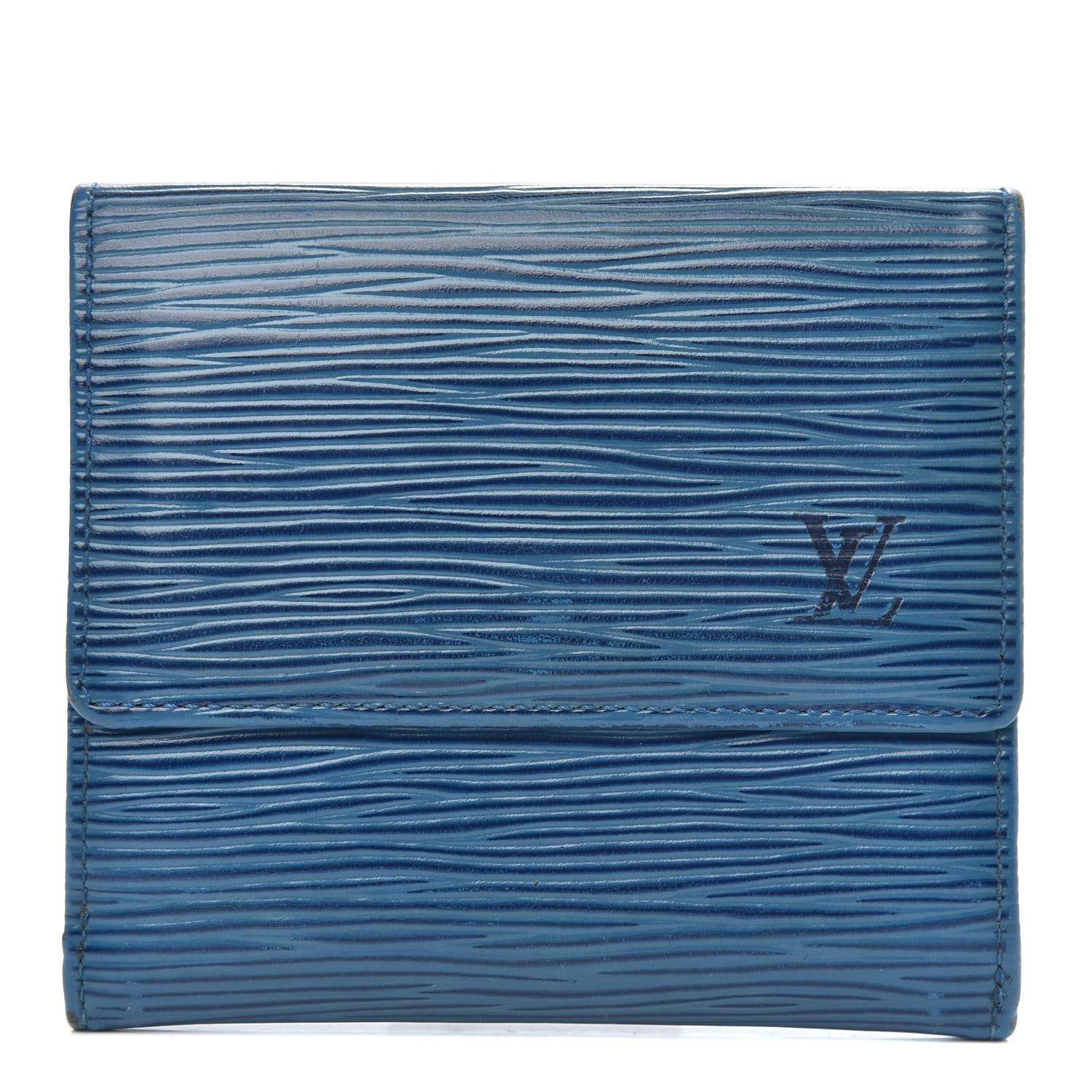 Louis Vuitton Epi Elise Wallet Cyan 1 of 11