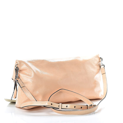 Burberry Patent Fold Over Crossbody Beige 3 of 11