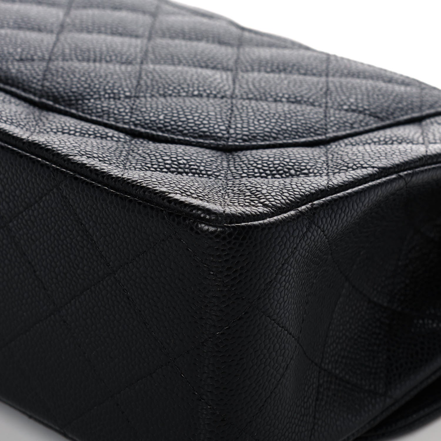 Chanel Caviar Quilted Jumbo Double Flap Black 12 of 14