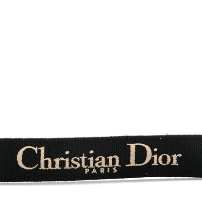 Christian Dior Canvas Embroidered Shoulder Strap Beige 4 of 5
