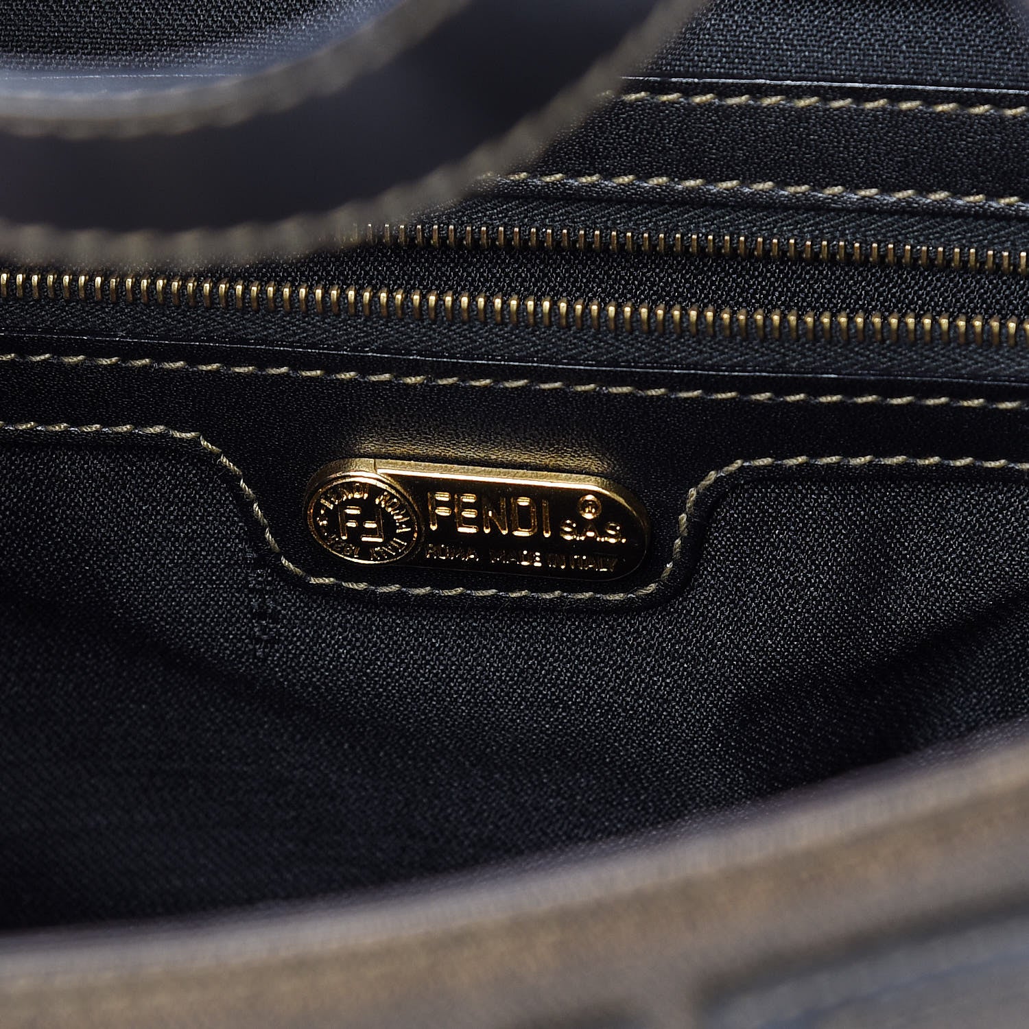 Fendi Canvas Roma 1925 Tote Tobacco 6 of 13