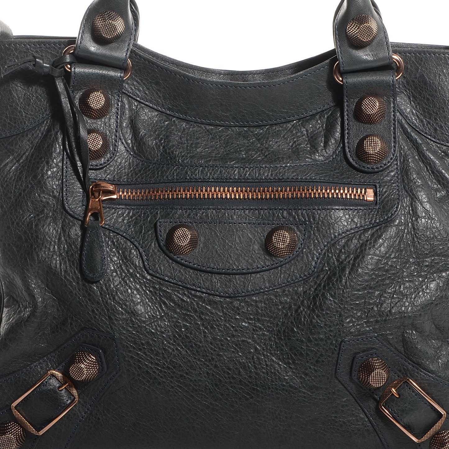 Agneau Giant 21 Rose Gold Hardware Velo Anthracite