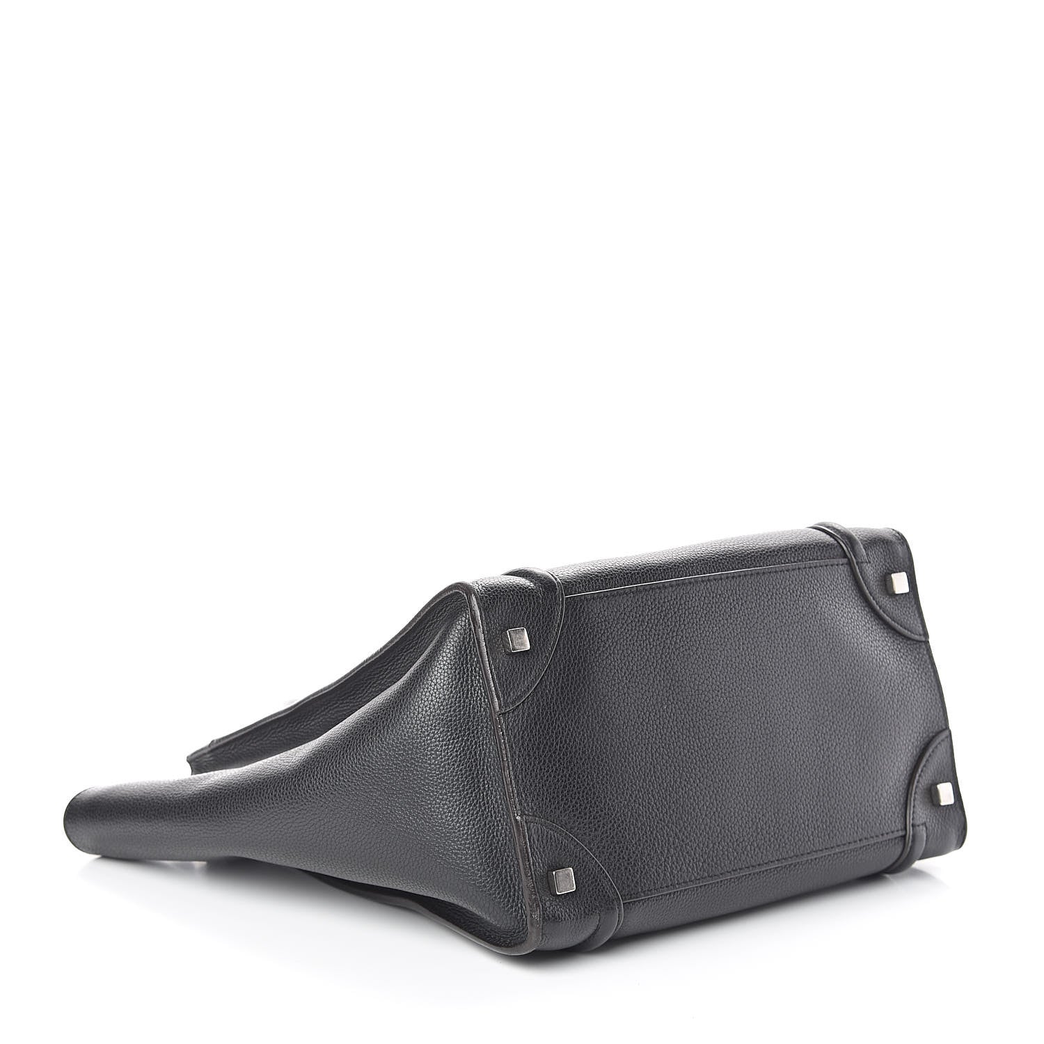 Celine Drummed Calfskin Mini Luggage Black 4 of 9