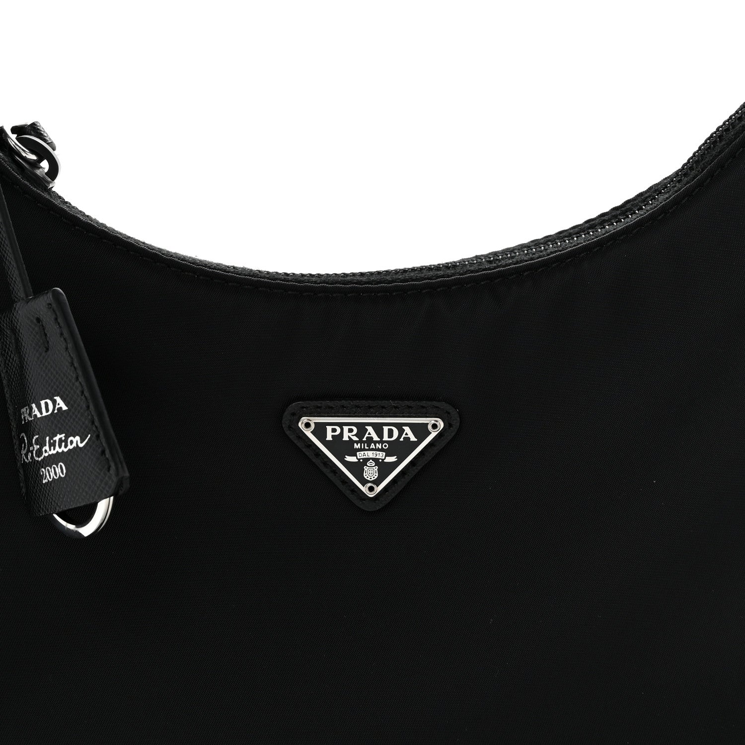 Prada Tessuto Nylon Mini Re-Edition 2000 Bag Black 8 of 11