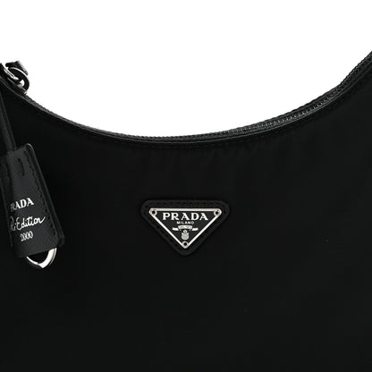 Prada Tessuto Nylon Mini Re-Edition 2000 Bag Black 8 of 11