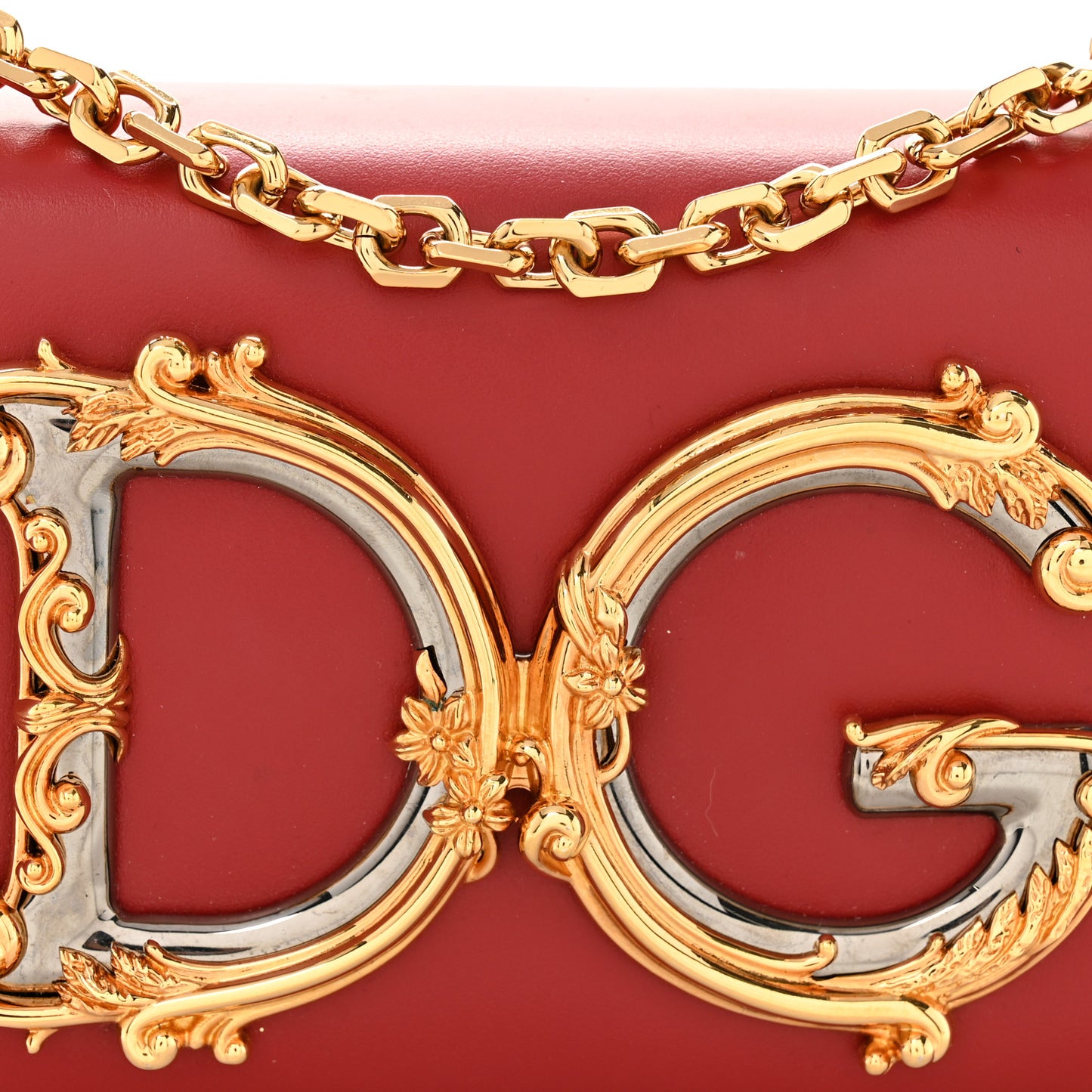 Nappa Mini DG Girls Shoulder Bag Red