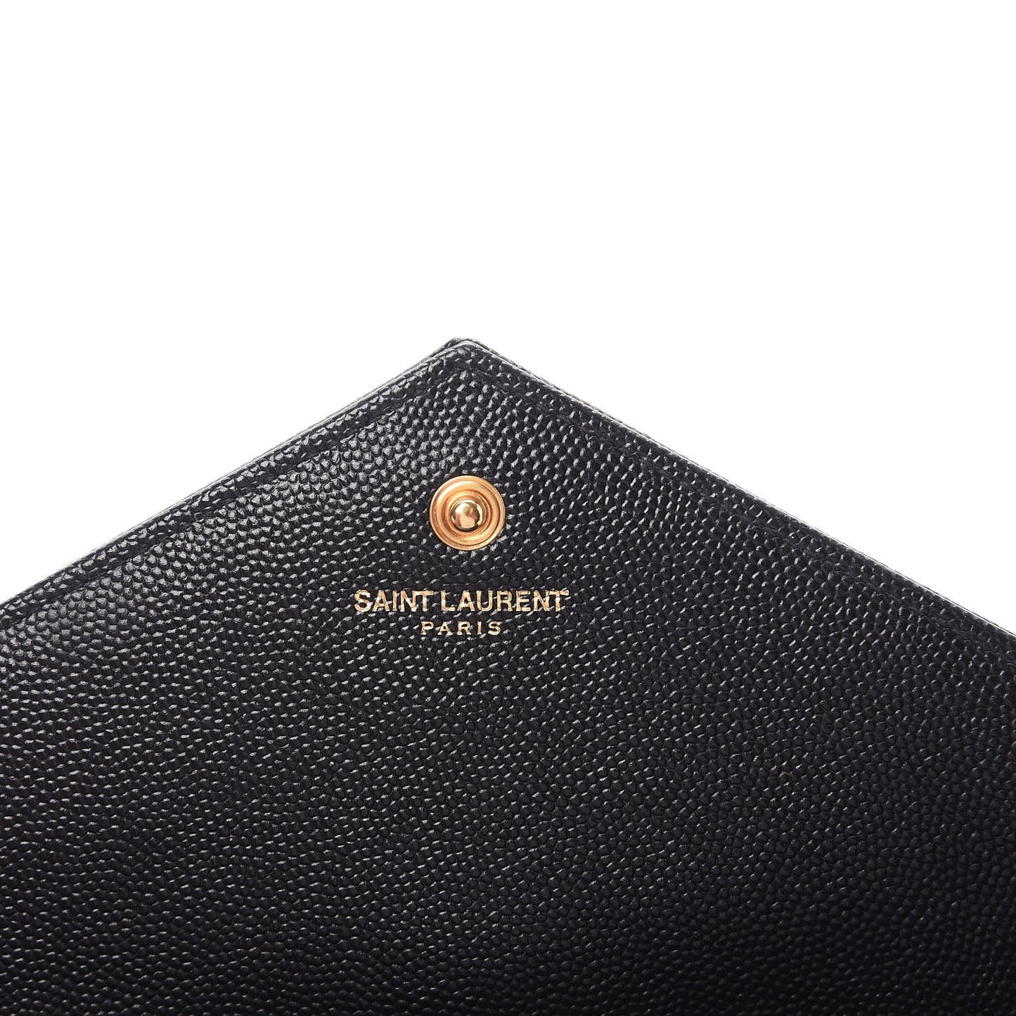 Grain De Poudre Matelasse Chevron Monogram Chain Wallet Black