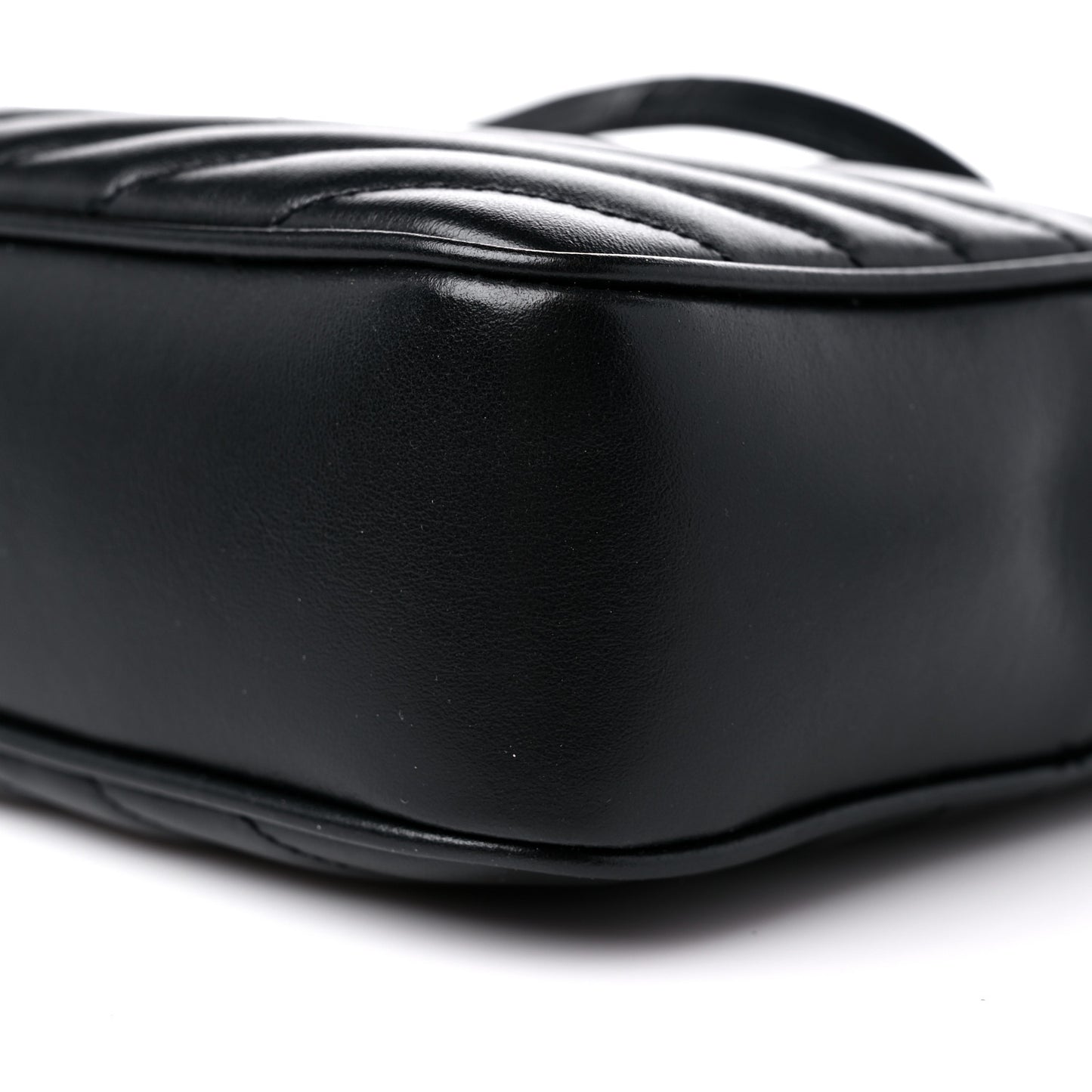 Calfskin Matelasse Monogram Lou Camera Bag Black