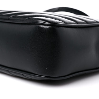 Saint Laurent Calfskin Matelasse Monogram Lou Camera Bag Black 9 of 9