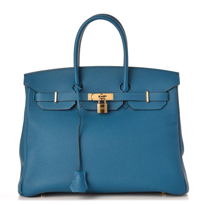 Hermes Togo Birkin 35 Bleu de Galice 1 of 31