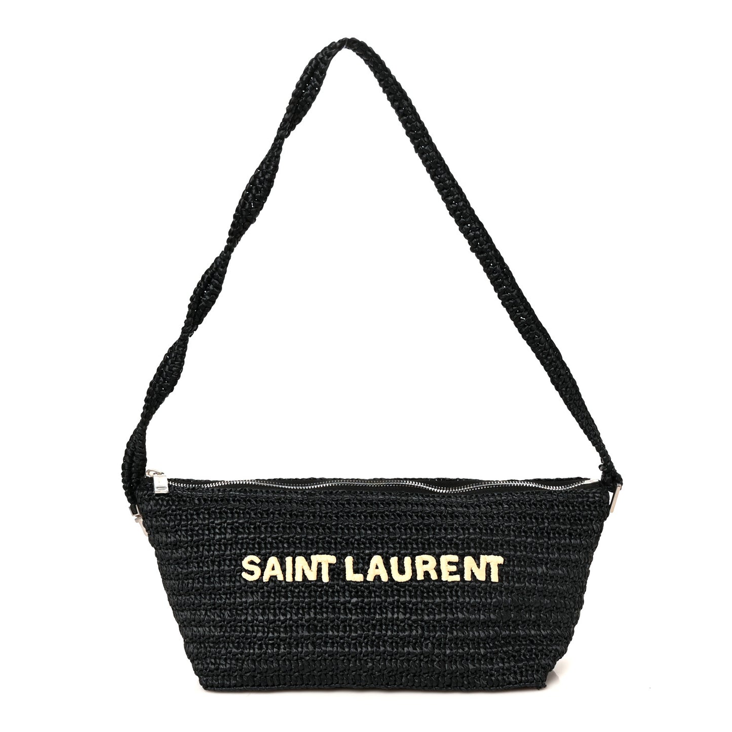 Raffia Le Crossbody Black