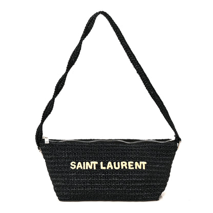 Saint Laurent Raffia Le Crossbody Black 1 of 11