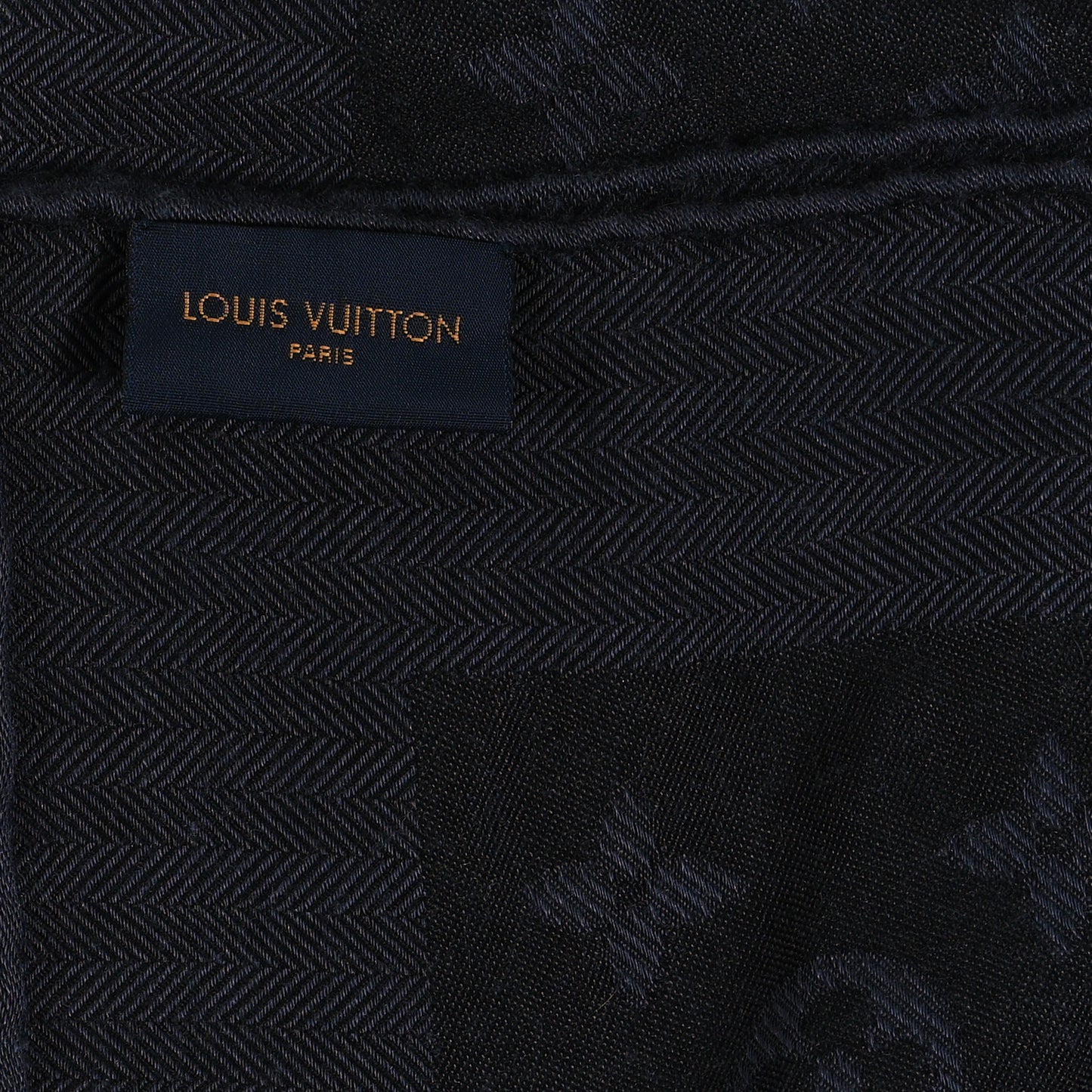 Silk Cashmere Monogram My Everything Duo Shawl XS Anthracite