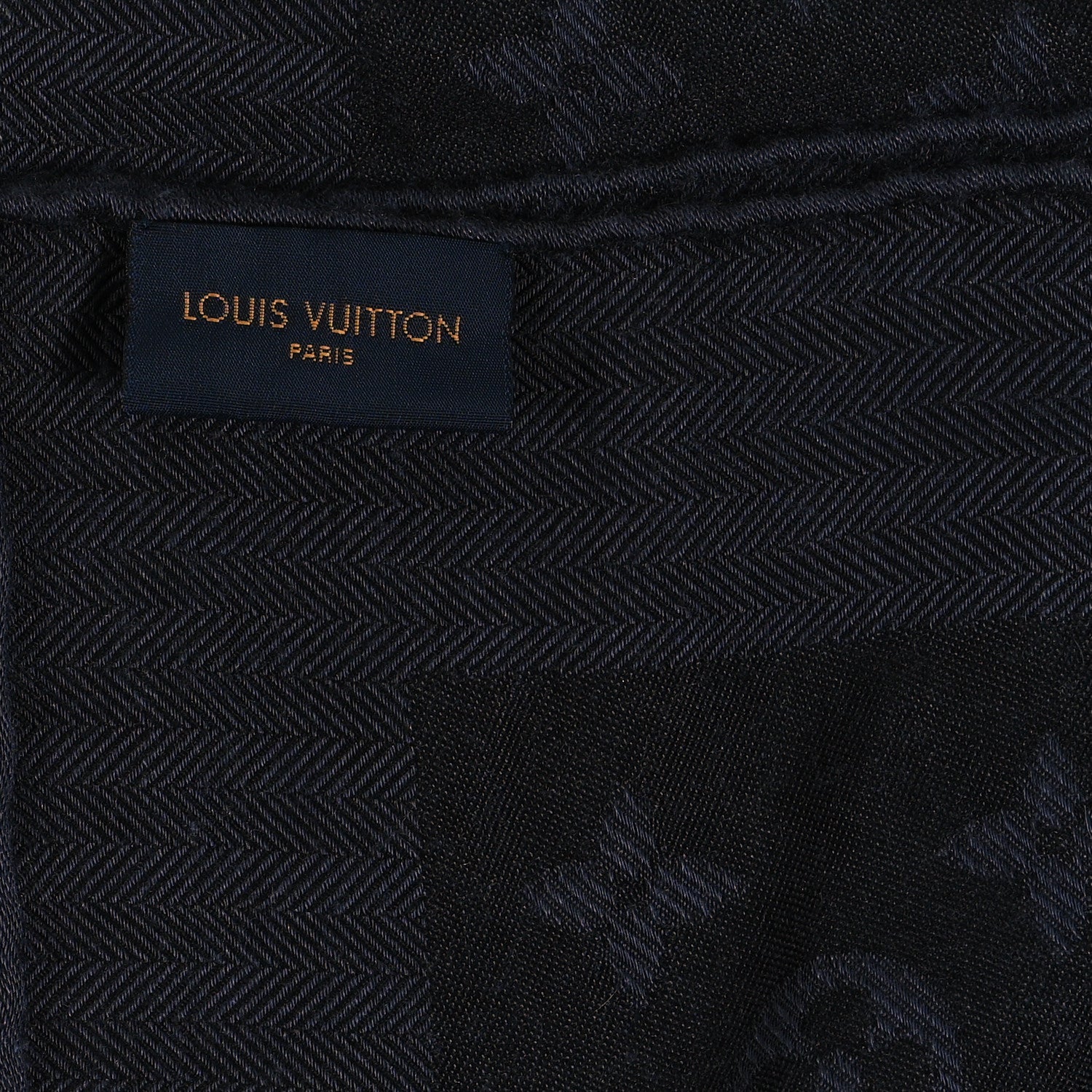 Louis Vuitton Silk Cashmere Monogram My Everything Duo Shawl XS Anthracite 3 of 4