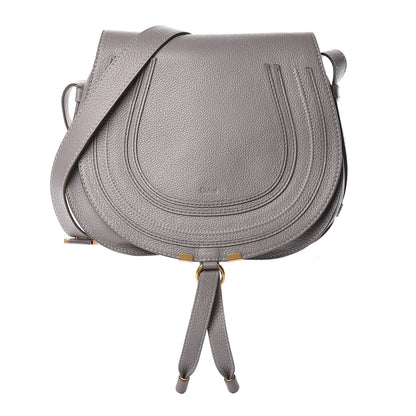 Chloe Calfskin Medium Marcie Round Crossbody Bag Cashmere Grey 1 of 15