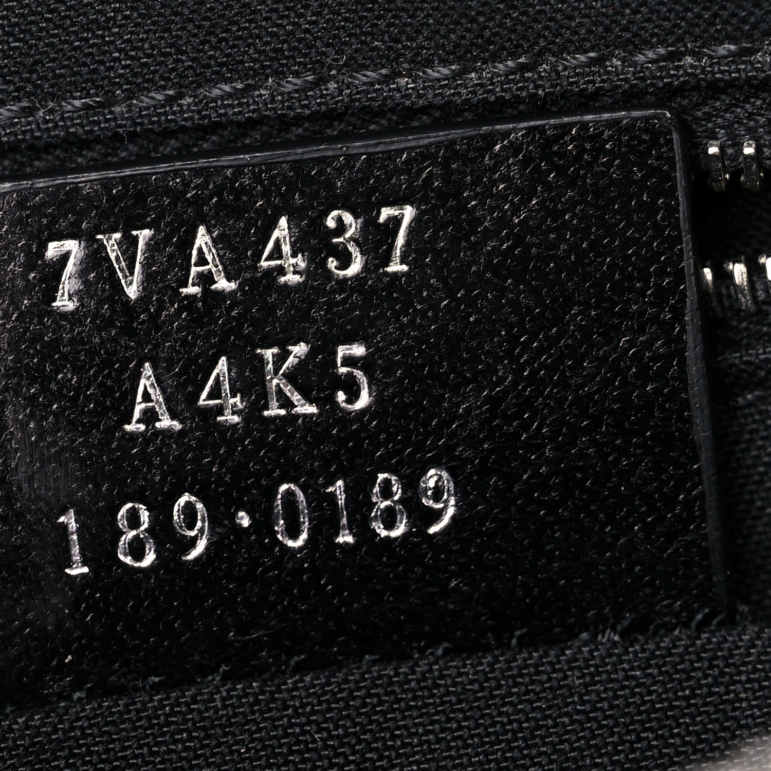 Fendi Vitello Century Bi-Color FF 1974 Embossed Messenger Maya Black 7 of 9