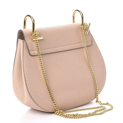 Chloe Grained Lambskin Drew Shoulder Bag Cement Pink 3 of 9
