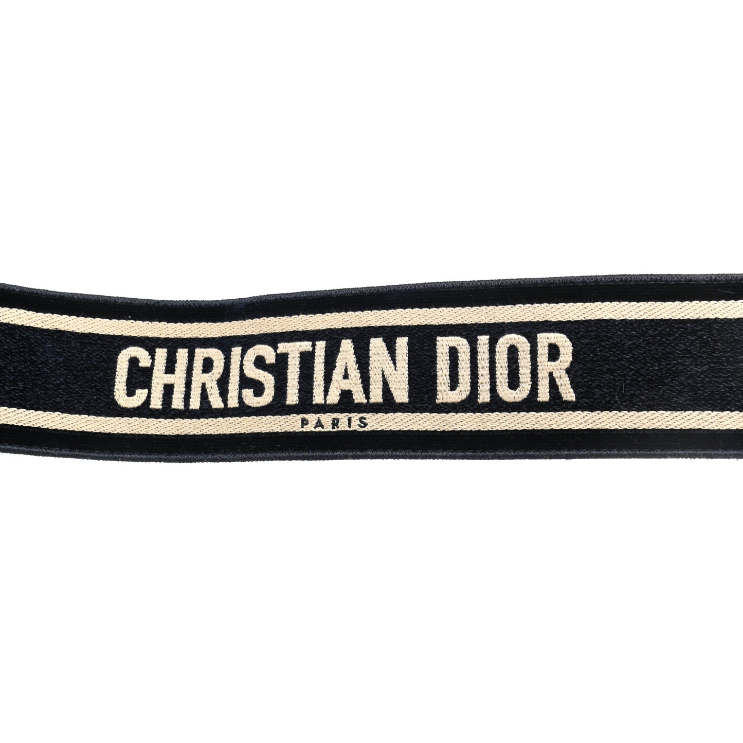 Canvas Embroidered Shoulder Strap Blue