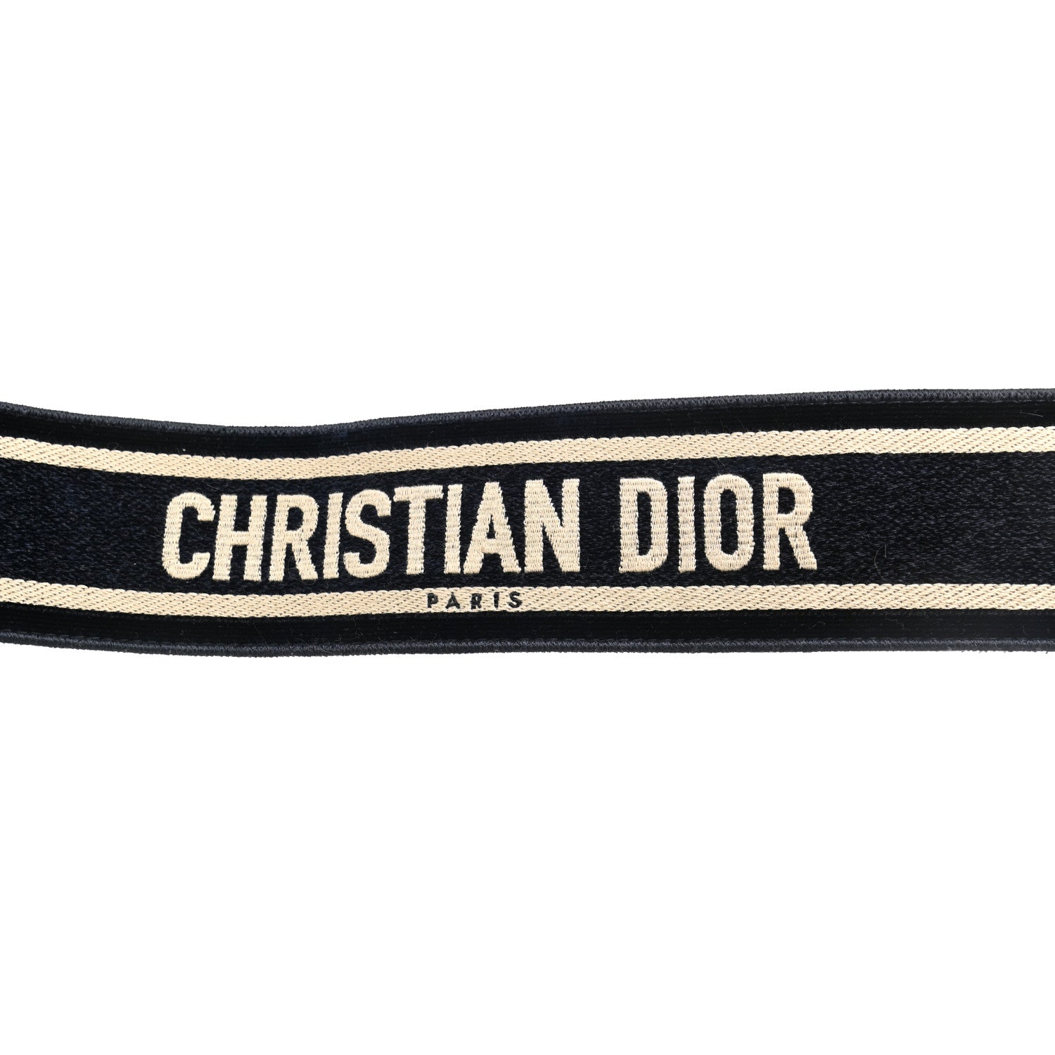 Christian Dior Canvas Embroidered Shoulder Strap Blue 4 of 8